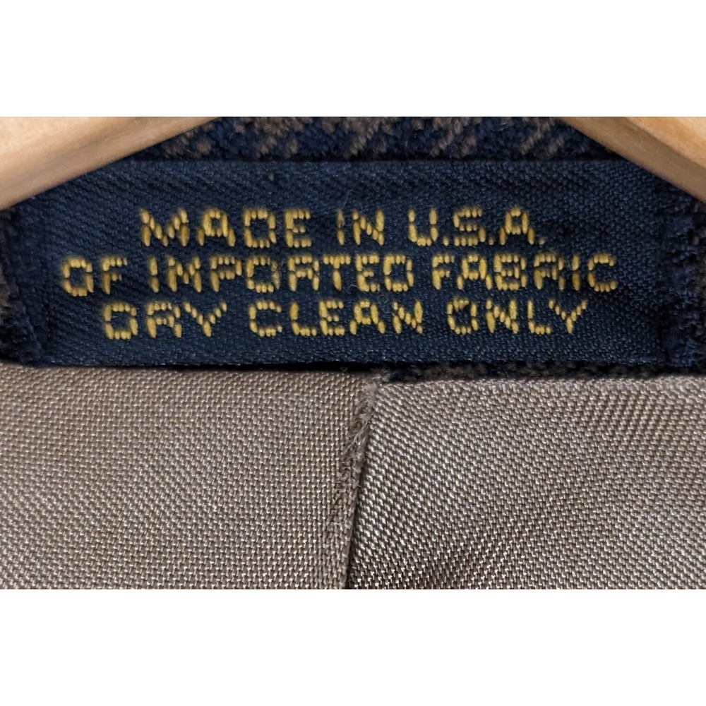 VTG Bachrach 42L Mens Sport Coat Jacket 46" Chest Made In USA - Picture 8 of 12